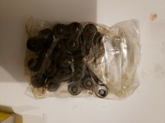 Lot of 10 Flexon 40-1 ecoplus Roller Chain 1 foot length w/ 10 connecting links