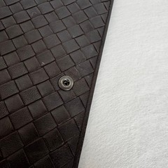 Bottega Veneta Intrecciato Dark Brown Leather System Notebook w/Box Used Japan