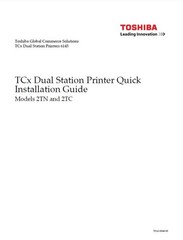 Toshiba 6145-2TC Dual Station Thermal Printer – with Power/Data Cable + Manual