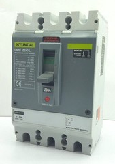 Hyundai UPB 250L Molded Case Circuit Breaker 200 Amps 3 Pole