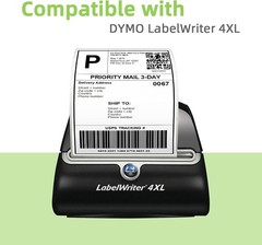 6 Rolls 4″ x 6″ Direct Thermal Shipping Label for DYMO 4XL 1744907 Labels/Roll