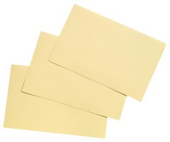 100 PCS Unruled Index Cards 5×8 Inch Canary Yellow Office School Supplies