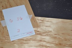 Karelian Birch Raw Wood Veneer Sheet 6 x 36 inches 1/42nd thick 35139-03