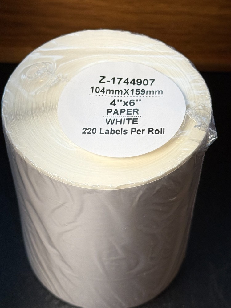 2 Rolls DYMO 4XL Direct Thermal Shipping Labels 4×6 Z- 1744907 Compatible 220 ct