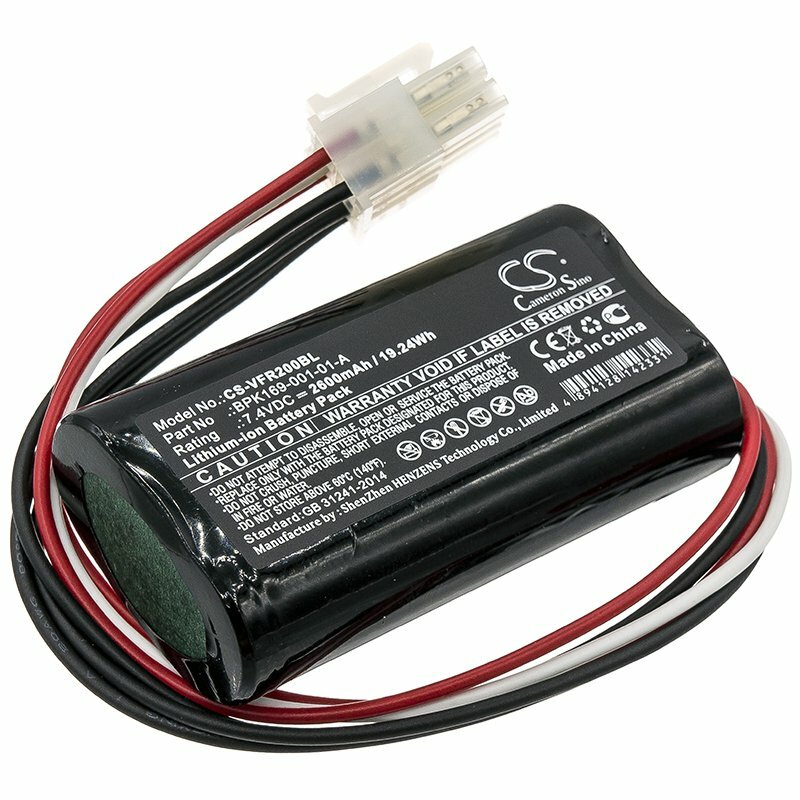 CameronSino 2600mAh Battery For VeriFone PCA169-001-01,PCA169-404-01-A,Ruby 2,CI