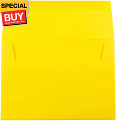 A7 Colored Invitation Envelopes – 5 1/4 x 7 1/4 – Yellow Recycled – 50/Pack