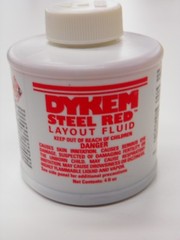 DYKEM LAYOUT FLUID – (1) RED & (1) BLUE, 4 FL.OZ. BRUSH IN CAP