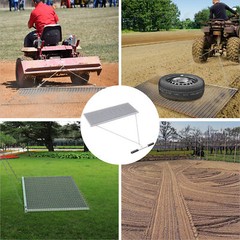 6′ x 3′ Drag Mat Heavy Duty Zinc & Steel Mesh Field Surface Leveling for ATV UTV