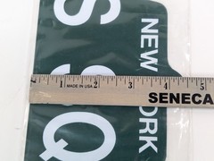 Times Square New York Street Sign Man Cave Décor Plastic Sign 4″ x 18″ Vtg USA