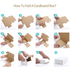 25 PK Corrugated Mailer Small Cardboard Shipping Boxes 6x4x2 Oyster White