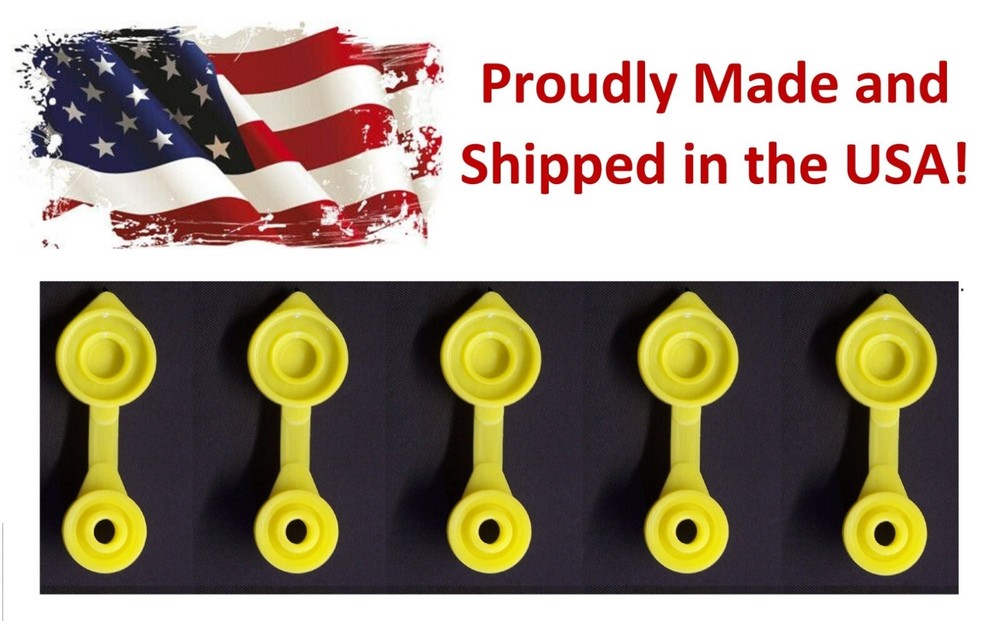 5 Yellow Fuel Gas Can Jug Vent Cap Blitz Wedco Scepter Essence Midwest Eagle