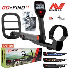 Minelab GO FIND 44 Metal Detector w/ 10″ Waterproof Coil & Bluetooth App