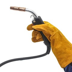 Heat Resistant Welding Gloves Leather Safety Gloves for Work Construction Large