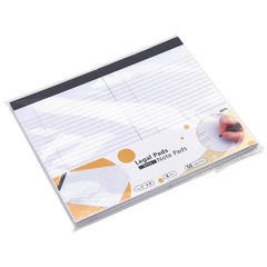 ZZTX Legal Pads 5 x 8 Inch Lined 50 Sheets, 4 Pack (White) 8.5″ x 11″, White