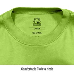 Revco Black Stallion Lime 7 oz. FR Cotton Knit Long-Sleeve T-Shirt Size Large