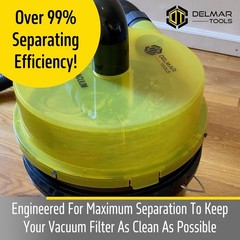 Low Profile Dust Separator With Lifetime Warranty, Wet/Dry Shop Vacuums, 99% …