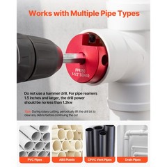 Uimoso PVC Pipe Reamer Kit with 9 Pieces for SCH40 and ABS Pipes