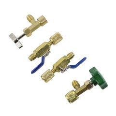 R290 and R600A Charging Hose and Gauge Set with Can Tap and Shut Off Valves