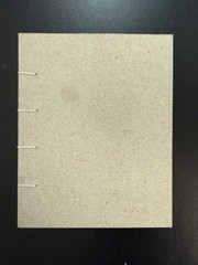 Mini Hand Sewn Coptic Stitch Blank Sketchbook Recycled Hardcover 40 Pages 4x5in