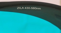 2 Pair ViziLite Zila Laser Safety Glasses OD 4+ 430-580nm #39 Cases