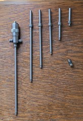 Vintage L. S. Starrett No. 124 Inside Micrometer Set w/(6) Rods (2-8″) & Case