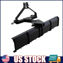 3-Point Rear Grading Blade for CAT 0 & CAT 1 Tractor, Heavy Duty Steel Scraper