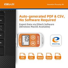 Elitech RC-5+Temperature Recorder Vaccine Temp Monitor Data logger PDF Report