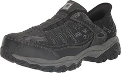 Skechers Slip-Ins Cankton Faison Black Steel Toe Shoes Size 10 Medium