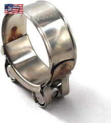 23-25Mm T-Bolt Clamp 304 Stainless Steel Pipe Clamp Heavy Duty Hose Clamp (Pack