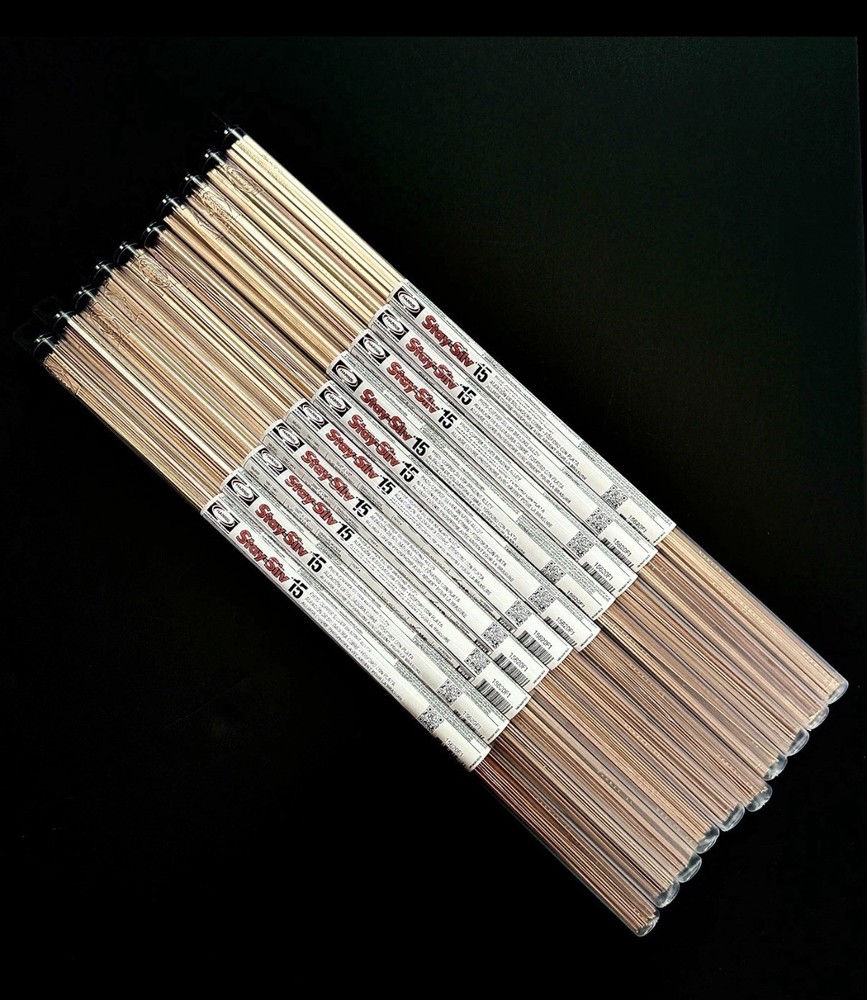 Harris Stay-Silv 15% Flat Brazing Rods .050” X 1/8” X 20” 5lbs. (5)- 1lb. tubes