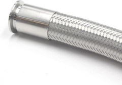 HFS(R) 1.5″ Tri Clamp Stainless Braided Hose 60″ Length w/ PTFE Lines 300 PSI