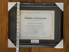 Diploma Certificate Frame 8.5”x11” / 11”x14” Black and Gold Matte