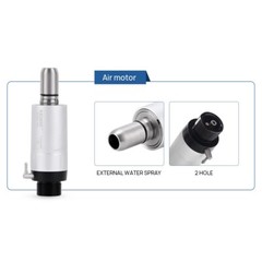AZDENT Dental Ring LED E-generator High Speed&Low Speed Handpiece Kit 2 Hole USA
