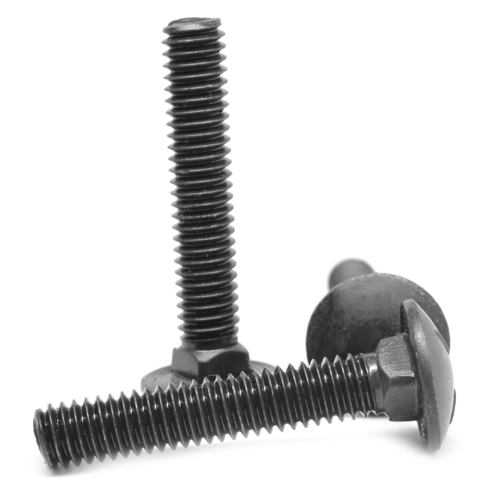 5/16″-18 x 2 1/4″ (FT) Coarse Thread Grade 5 Carriage Bolt Black Oxide
