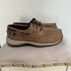 Rockport Works Sailing Club Steel Toe Leather Work Shoes Met Guard Men’s 6.5M