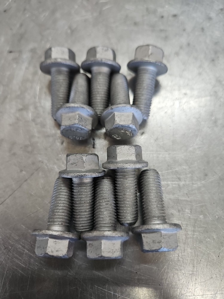 (10) pcs)Hex Bolts m10x1.25×25 Grade 10.9 Silver Geomet Finish (New)