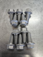 (10) pcs)Hex Bolts m10x1.25×25 Grade 10.9 Silver Geomet Finish (New)