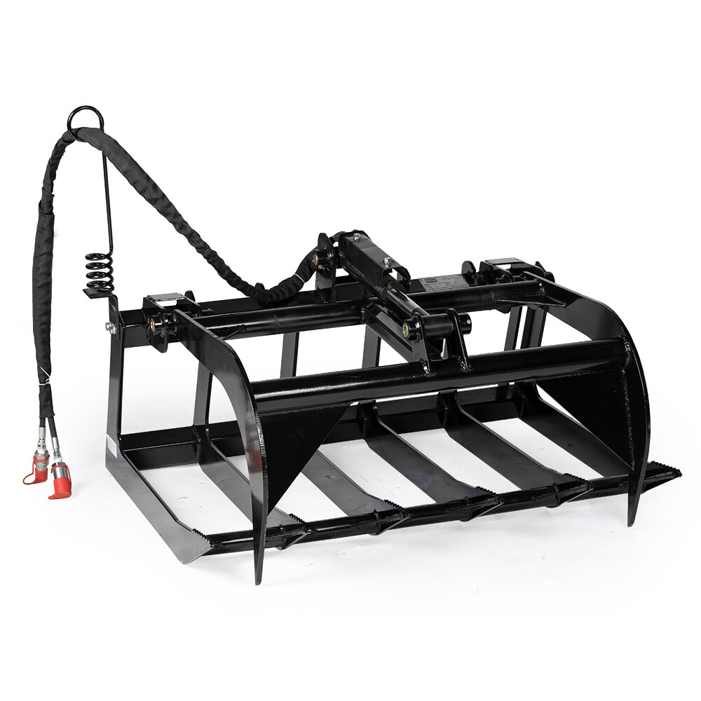 Titan Attachments 48in Economy Skid Steer Root Grapple Bucket Attachment