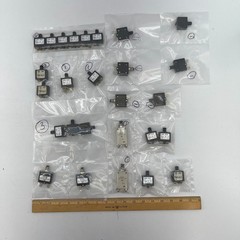 Lot of 27 Mixed Thermal, Resettable Circuit Breakers in 5, 10, 15, 20,25 Amps