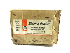 Black & Decker Heavy Duty 1″ Extended Drive Pneumatic Air Impact Wrench – NOS