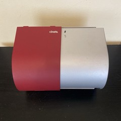 Cintas Toilet Paper Dispenser Commercial Replacement Wall Mounted Red Silver