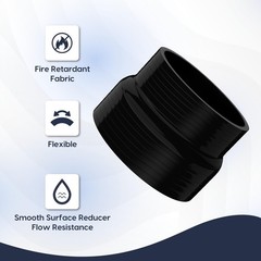 Straight Reducer Silicone Hose – 3.5″ ID to 4″ ID, 3″(76mm) Length Reducer Silic