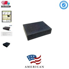 6″ X 8″ X 2″ Granite Surface Plate, Grade B, 0 Ledge
