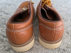 Vntg Oxford Moc Work Ankle Shoe Boot Sears Men 13 D Leather Upper Oil Resistant