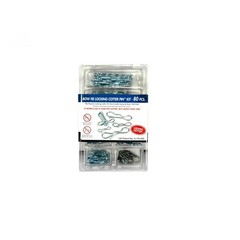 80 Piece Bow-Tie Locking Cotter Pin Kit Fits Shafts 3/16″ to 3/4″ Diameter