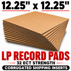 12.25×12.25 LP Record Mailer Pads Corrugated Cardboard Inserts 32 ECT