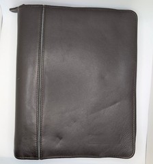Franklin Covey Zip Planner 7 Ring – Full Grain Leather Dark Brown 8×10 Binder