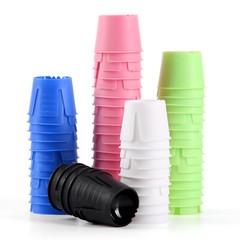 200pcs Disposable Dental Dappen Dish Plastic Mixing Bowls Cup Assorted Colors
