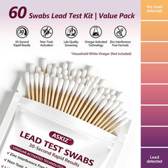 60 Swabs Lead Test Kit,Quick Results in 30S Lead Detector,Enhanced Lead Testing