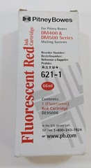 Lot Of 10 Original Pitney Bowes (FL) Red Ink 66ml #621-1 – Brand New OEM